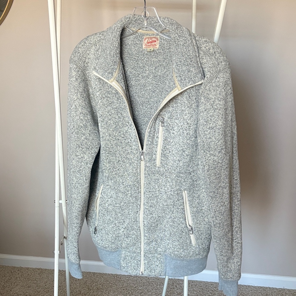 Men’s J. Crew Heather Gray Zip-Up Jacket